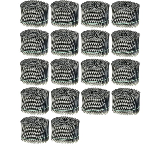 Изображение товара Барабанные гвозди КОРДЛЕНД 4500 шт. (18 кассет по 250 шт.) Ø 3,1 мм, длина 90 мм, Ø шляпки 7 мм, гладкие GVB-00045.18