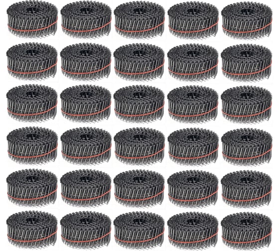 Изображение товара Барабанные гвозди КОРДЛЕНД 9000 шт. (30 кассет по 300 шт.) Ø 2,5 мм, длина 50 мм, Ø шляпки 6,5 мм, винтовые GVB-00008.30