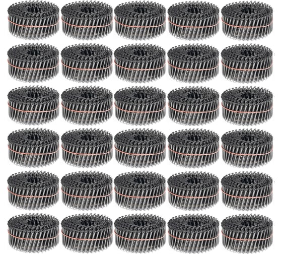 Изображение товара Барабанные гвозди КОРДЛЕНД 9000 шт. (30 кассет по 300 шт.) Ø 2,5 мм, длина 50 мм, Ø шляпки 6,5 мм, ершеные GVB-00007.30