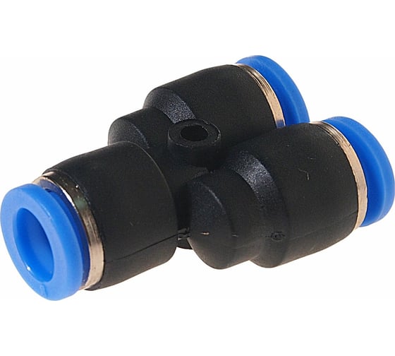 Изображение товара Фитинг Y-образный трубки ПВХ PUY4 4 мм, 10 шт, синий Дали-Авто DA-02687