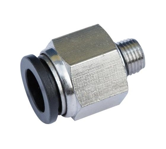 Изображение товара Фитинг прямой трубки ПВХ наружная резьба PC M16х1.5 мм - 8 мм, 10 шт Дали-Авто DA-00565