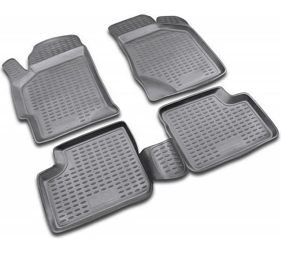 Изображение товара Автомобильные полиуретановые коврики в салон KIA Rio 3D, 2011 4 шт. ELEMENT NLC.3D.25.38.210h