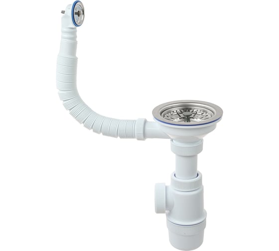 Изображение товара Сифон для кухонной мойки 3 1/2 Viprlast by Wirquin с круглым переливом 30987137