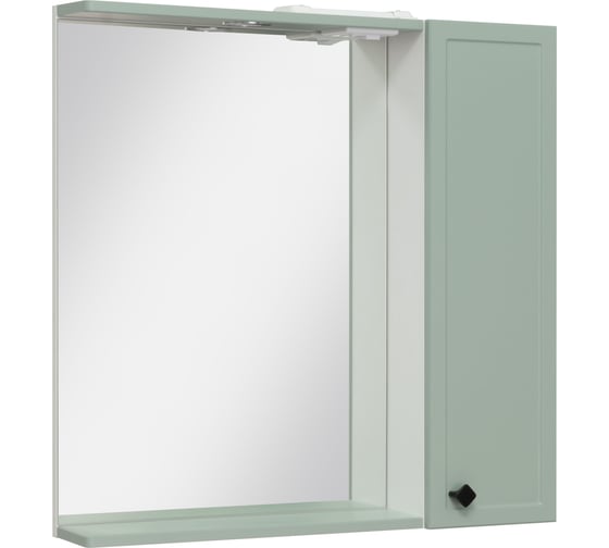 Изображение товара Зеркальный шкаф Runo Римини 75 мята правый 00-00001279