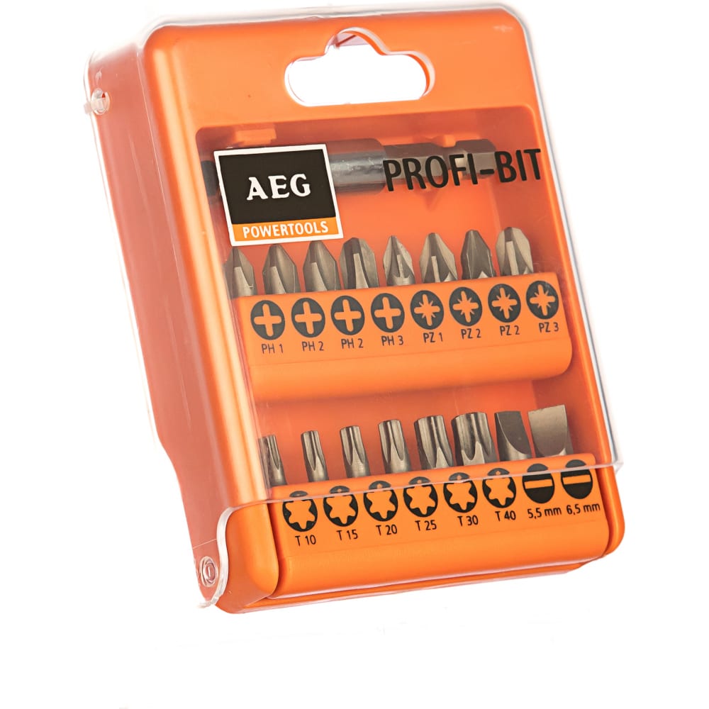 Набор AEG набор бит kraftool 10 шт магнитный адаптер плотный бокс