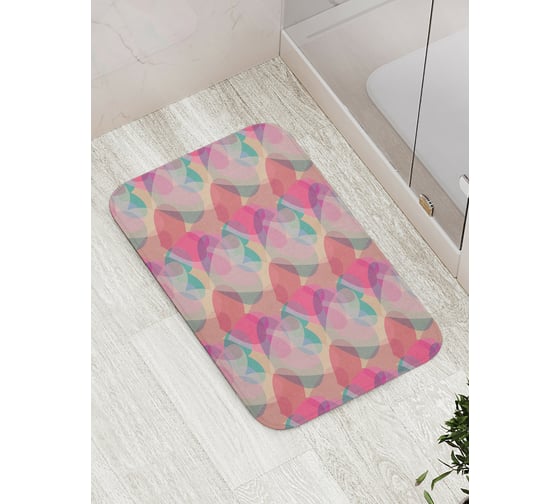 Изображение товара Коврик для ванной JOYARTY "Боке из сердец" противоскользящий, 52x77 см bath_422657