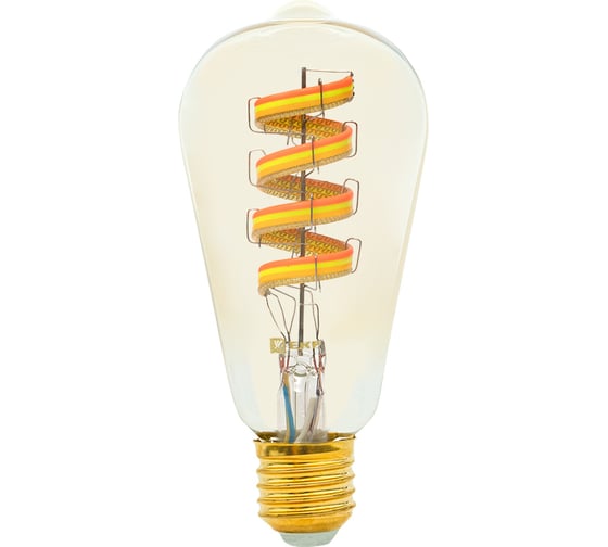 Изображение товара Умная филаментная RGB лампа EKF E27 ST64 slwf-e27-st64-fil-rgbw
