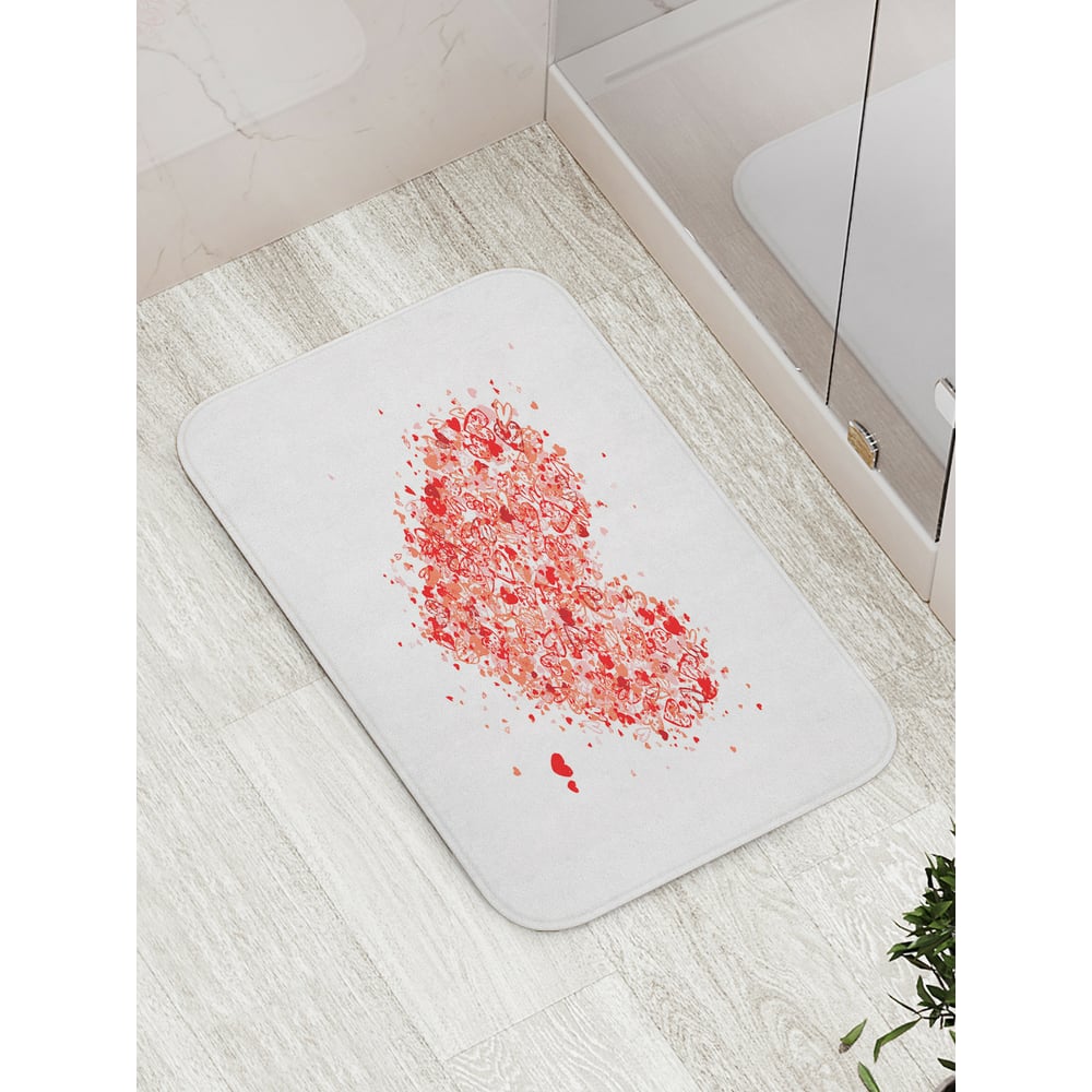 Противоскользящий коврик для ванной JOYARTY штора для ванной iddis paloma art 200x180 см scid042p