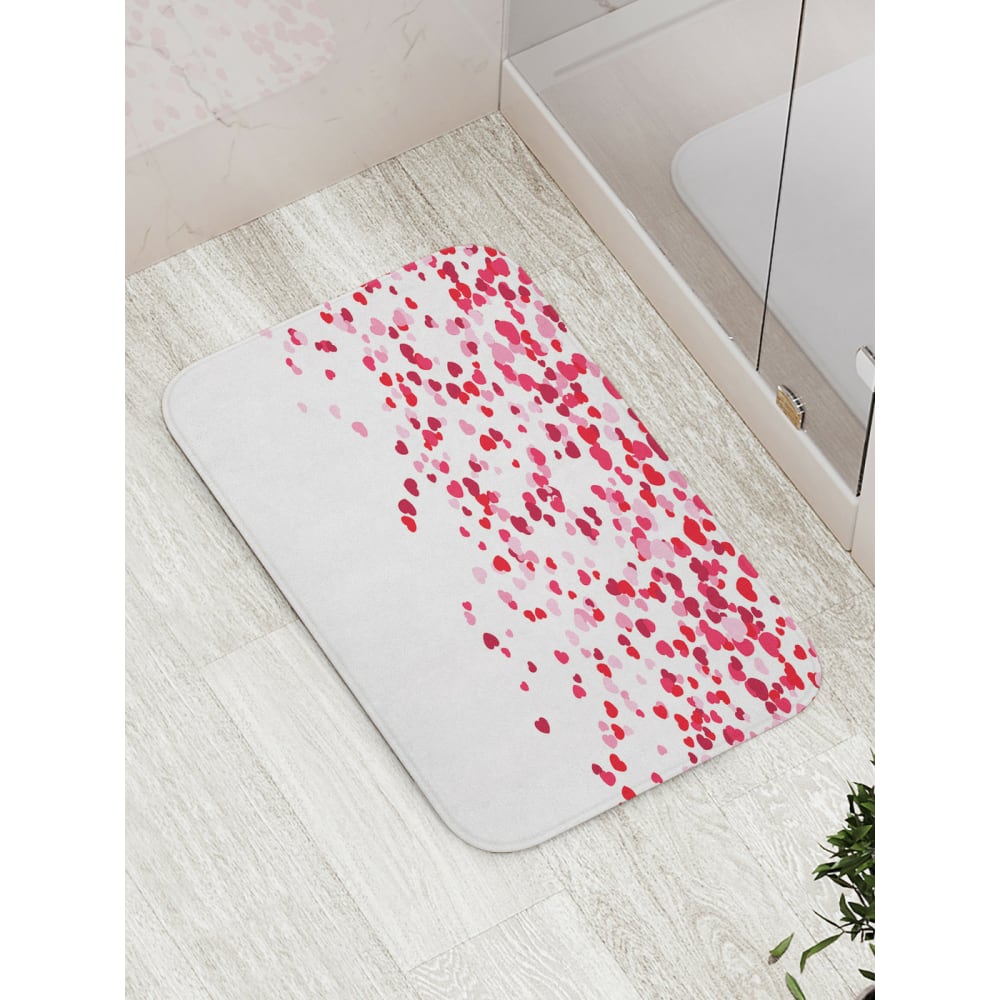 Противоскользящий коврик для ванной JOYARTY штора для ванной bath plus 240x200 см полиэстер белый