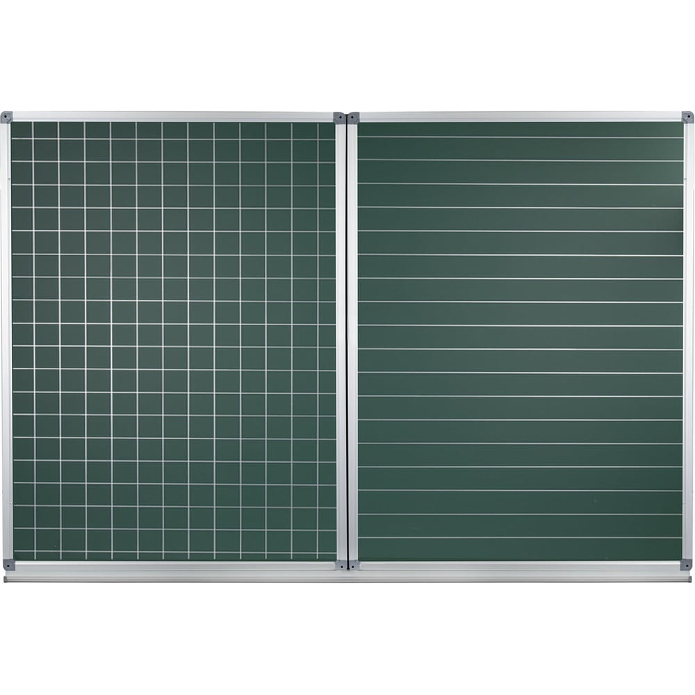 Изображение товара Магнитная доска для мела Staff 3-х элементная 100x150/300 см зеленая