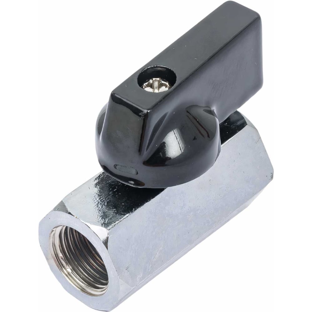 Изображение товара Шаровой вентиль PI TOOLS FF1/4 7600 латунь никель хром для водо- и газопроводов