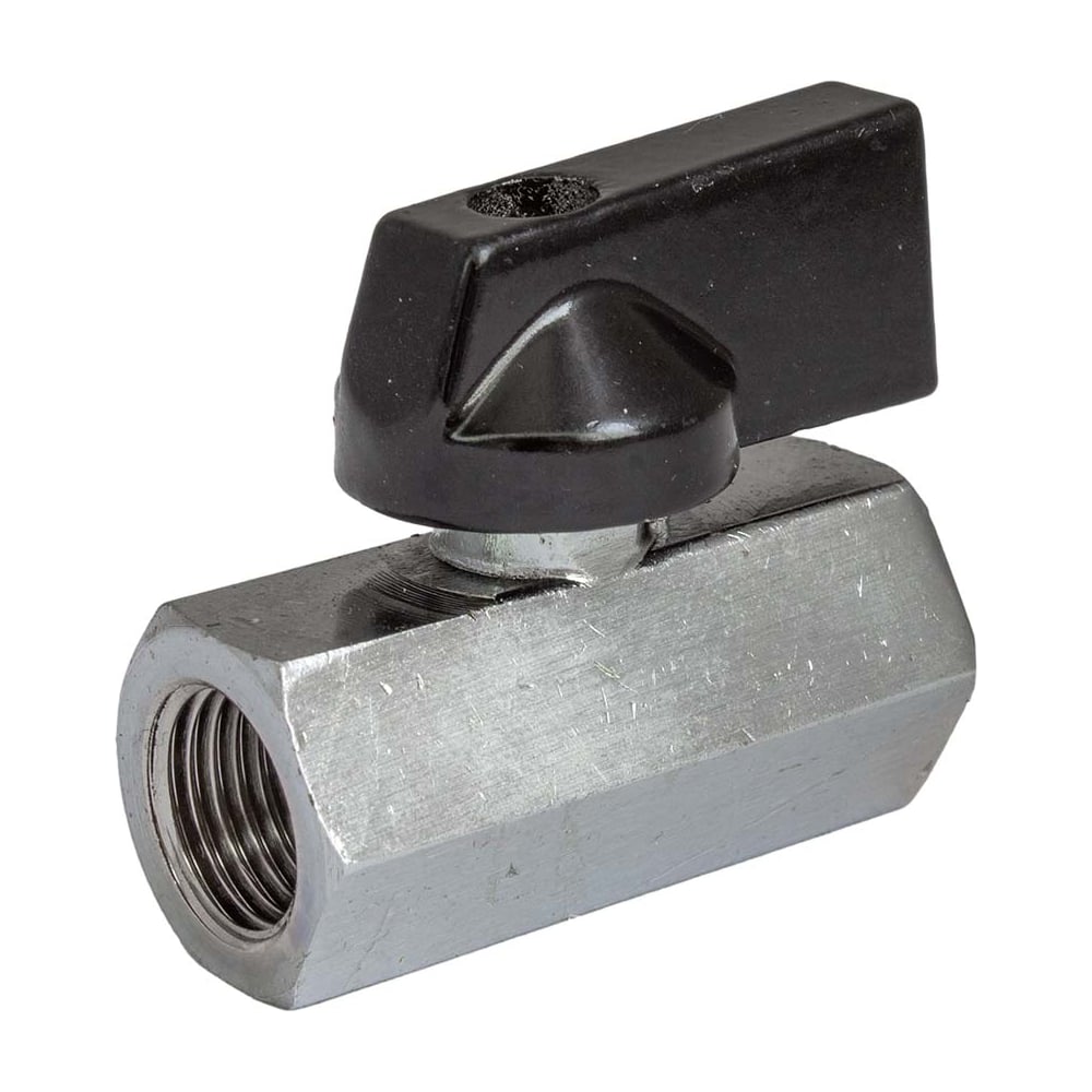 Изображение товара Шаровой вентиль PI TOOLS FF1/4 7600 латунь никель хром для водо- и газопроводов