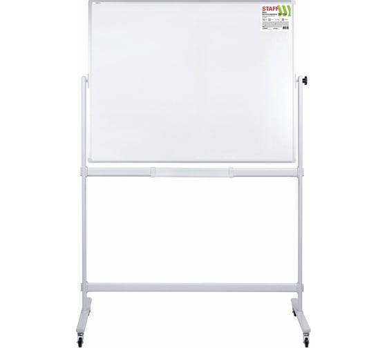 Изображение товара Двусторонняя магнитно-маркерная доска Staff на стенде, 90x120 см 238014