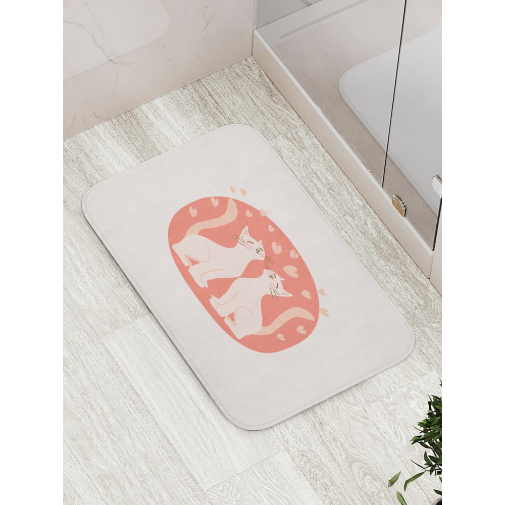 Противоскользящий коврик для ванной JOYARTY коврик для мыши oklick ok f0450 450x350x3 мм