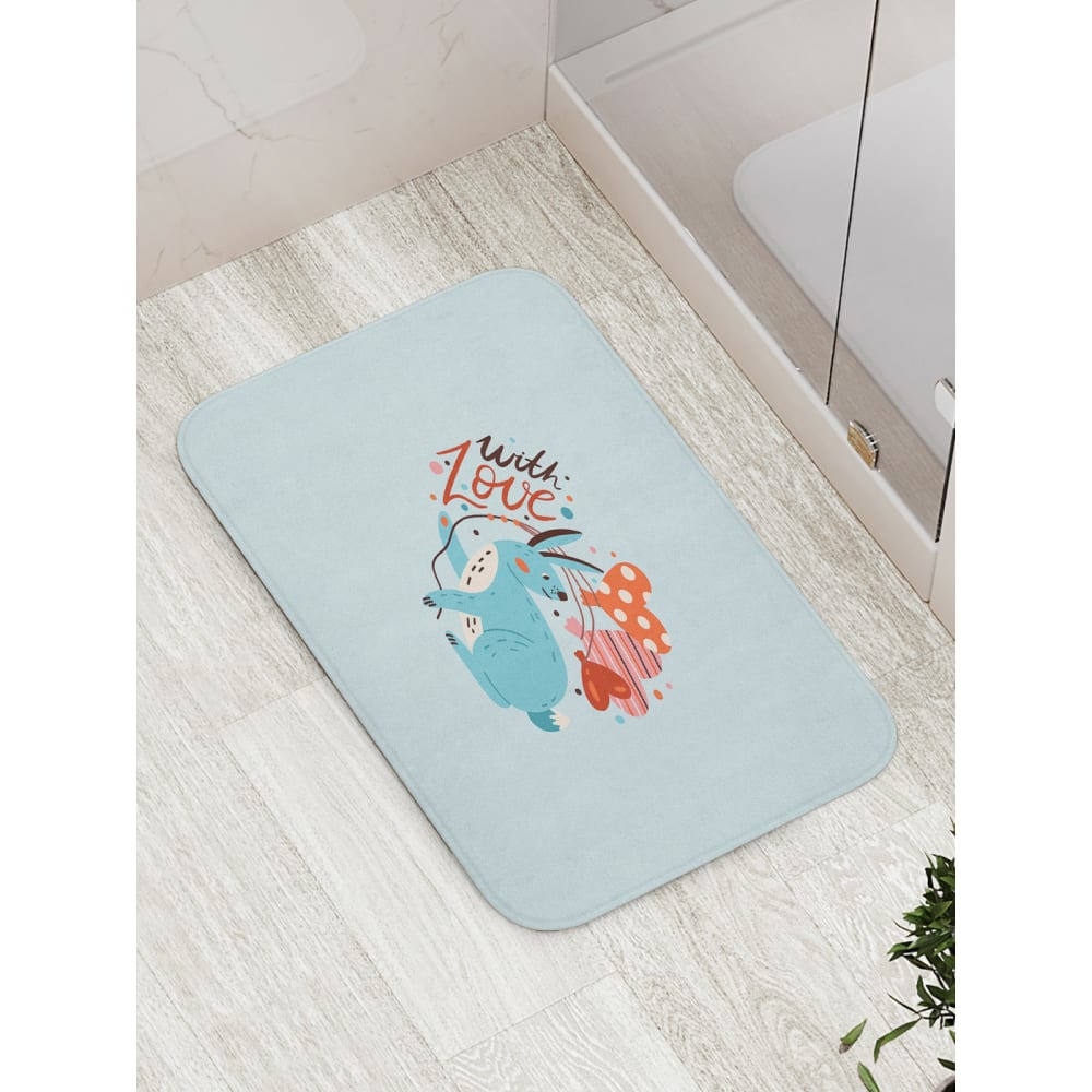 Противоскользящий коврик для ванной JOYARTY коврик складной декоративный полипропилен веселые животные 120x180 см цвет разноцветный