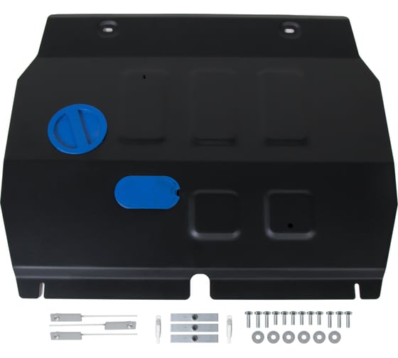 Изображение товара Защита картера и КПП Rival для Chevrolet Onix II пок. 2019-, штампованная, сталь 1.5 мм 111.1032.1