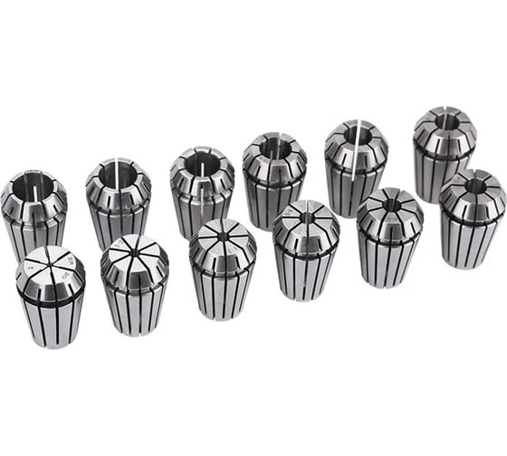 Изображение товара Набор цанг ER20 из 12 шт, 2, 3, 4, 5, 6, 7, 8, 9, 10, 11, 12, 13 мм SOVIS 15440