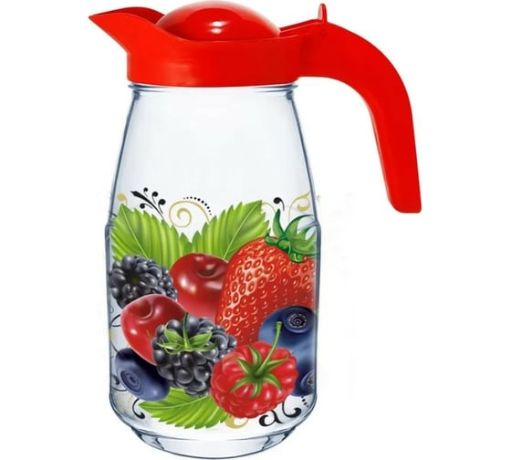 Изображение товара Кувшин ДЕКОСТЕК 1,5 л 1 шт 1607-Д Ягодный фреш ПС4655