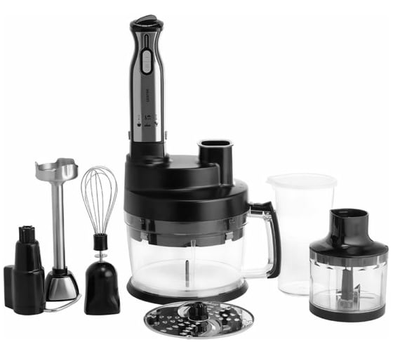 Изображение товара Блендер Centek 1200 Вт, шинковка 2.0 л + нарезка кубиков 8х8 мм, чоппер 0.5, венчик, стакан CT-1310