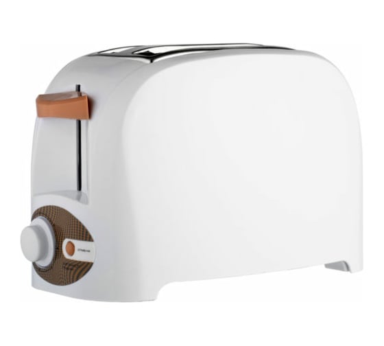 Изображение товара Тостер Centek белый 750 Вт, 7 уровней мощности, теплоизолированный корпус, функция отмены CT-1420