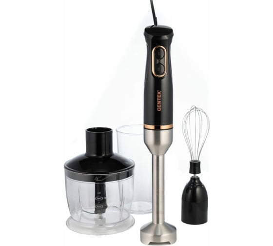 Изображение товара Блендер Centek Black 800 Вт, турбо-режим, DC мотор, стакан 600 мл + мерн стакан 600 мл CT-1347 Black