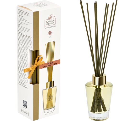 Изображение товара Ароматический диффузор в стеклянном флаконе Aroma republic №59 Lebanese spices, 90 мл 93837