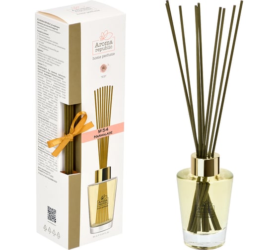 Изображение товара Ароматический диффузор в стеклянном флаконе Aroma republic №54 Marmalade, 90 мл 93840