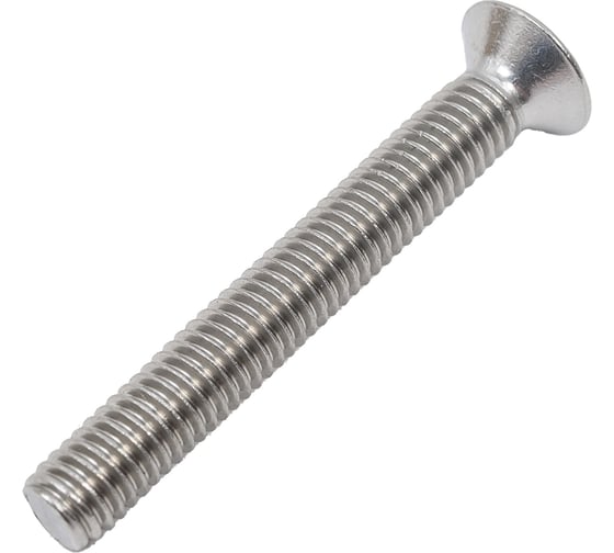 Изображение товара Потайной винт КРЕП-КОМП DIN 965, нерж. А2, 6х45, 200 шт. впн645