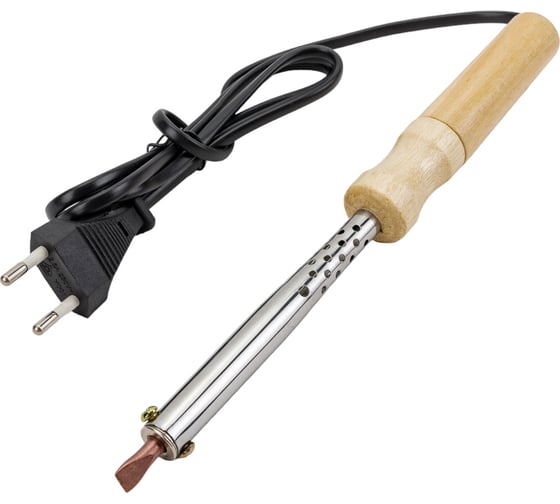 Изображение товара Паяльник ОНЛАЙТ 90 197 ose-pes05-80w-cp (дерево, клин прямой) 90197