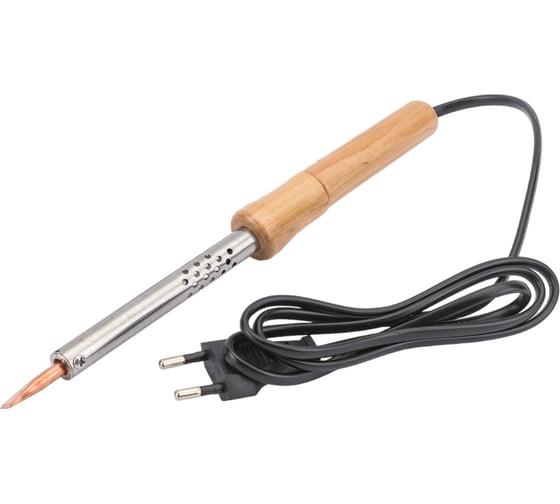 Изображение товара Паяльник ОНЛАЙТ 90 222 ose-pes06-60w-cp (дерево, клин прямой) 90222