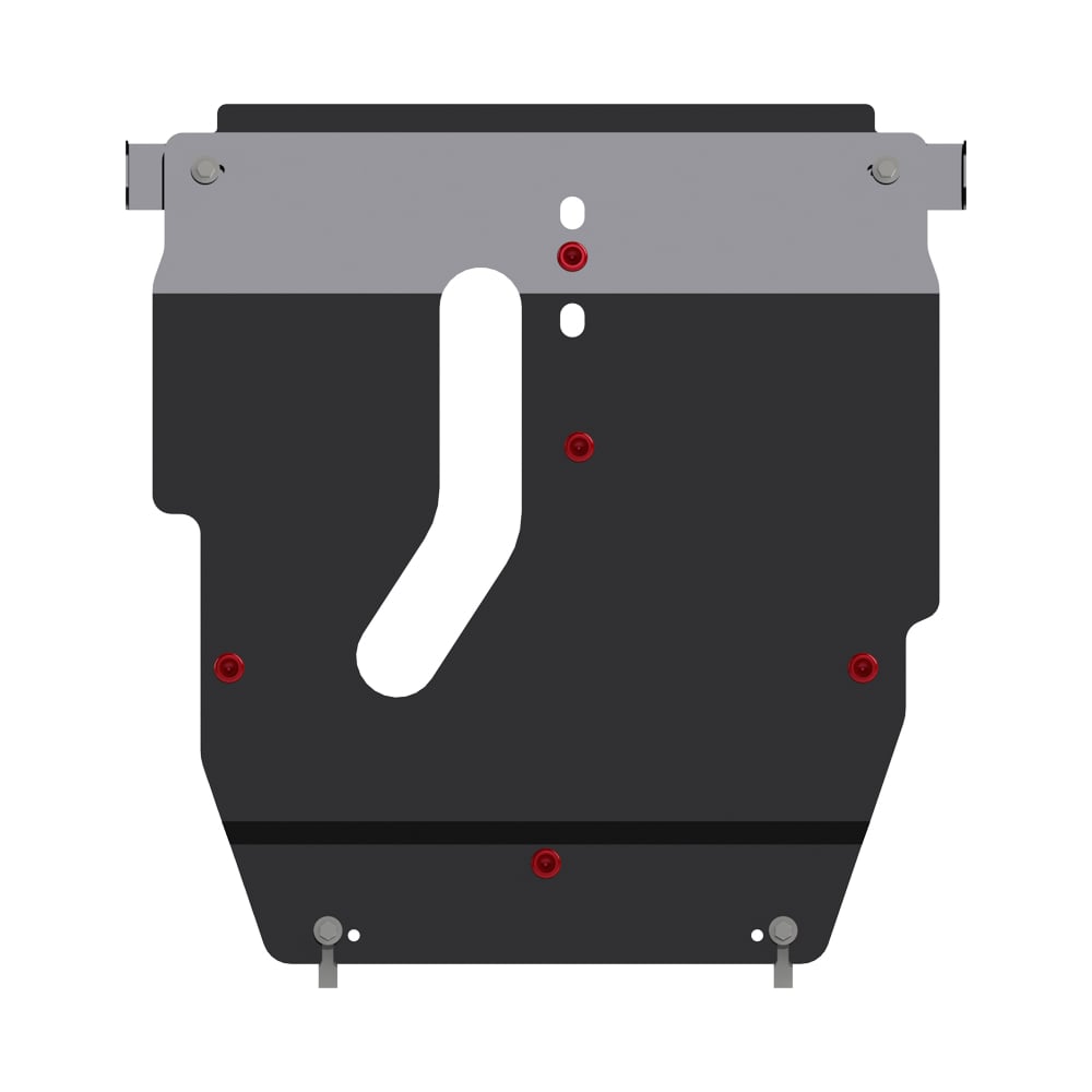 Защита картера и КПП для CHERY Tiggo с кенгурином китайского пр-ва 2005-2016 2.4, гнутая, сталь 2.5 мм, с крепежом sheriff