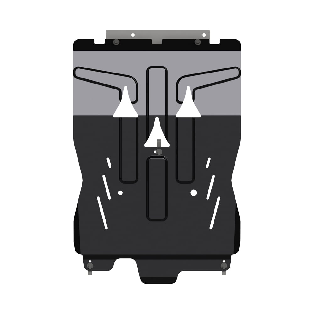 Защита картера и КПП для AUDI A 4 (Avant) 4wd 2006-2008 2.0 TDi МТ, универсальнай штамповка, сталь 2.0 мм, с крепежом sheriff