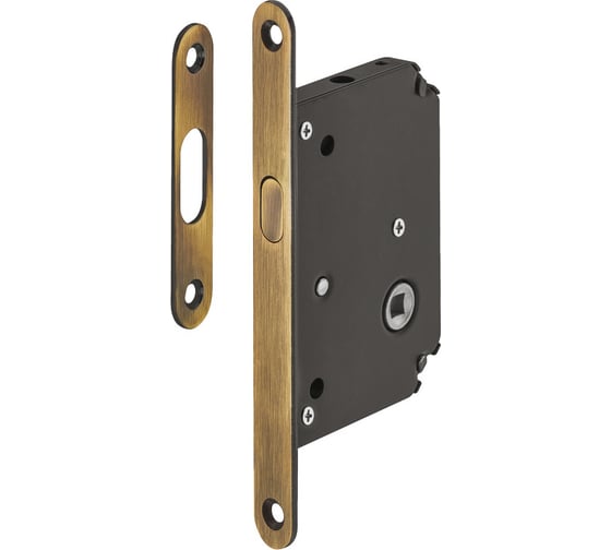 Изображение товара Замок Hafele Otto WC для раздвижной двери, античная бронза, 50/16 911.26.624