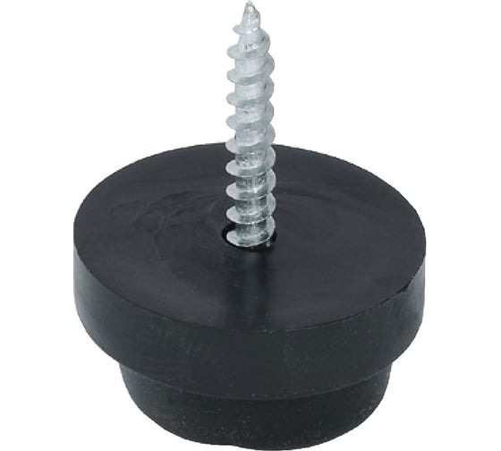 Изображение товара Подпятник для приклеивания Hafele опора пластик черный Д=24мм 650.19.324