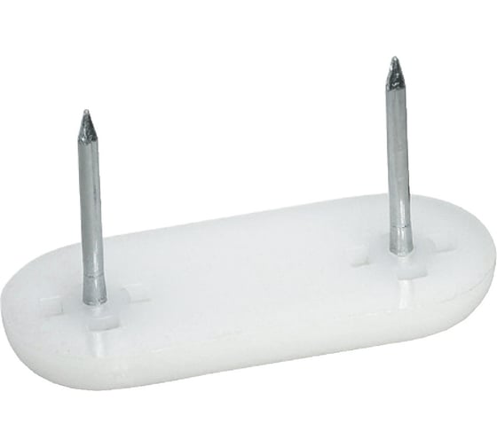 Изображение товара Подпятник для приклеивания Hafele пластик, белая,5мм,44x18мм 650.05.718