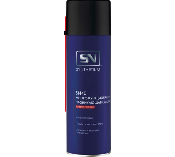 Изображение товара Многофункциональная проникающая смазка SYNTHETIUM SN40 аэрозоль, 650 мл SN4006