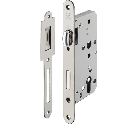 Изображение товара Ролик Hafele защелка PC, нержавеющая сталь, матовая, 24 мм 911.24.064