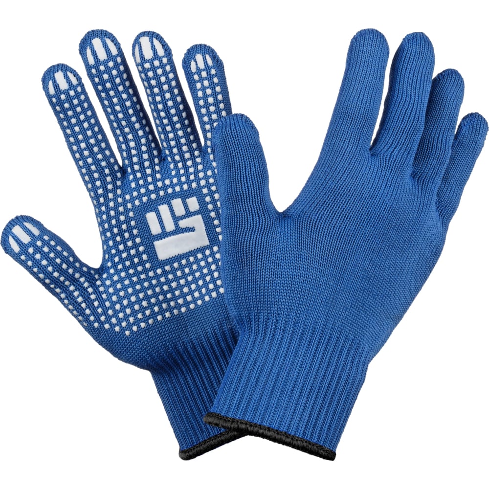 Перчатки Фабрика перчаток, цвет синий, размер L