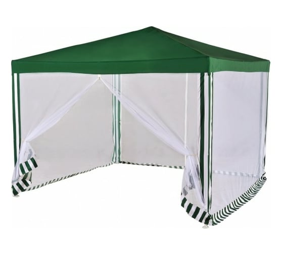Изображение товара Шатер Green glade 3x3x2,5м, дождь-солнце, моск.сетка, зеленый 1036