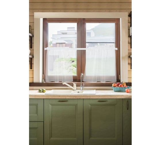 Изображение товара Комплект штор-кафе Kauffort Батист 60x65 см, 2 шт. 4626115