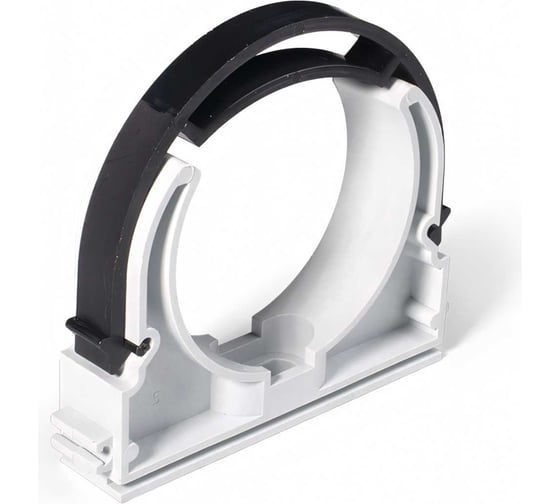 Изображение товара Клипса для крепления трубы с фиксатором КРЕП-КОМП 75 мм, 40 шт. кктф75