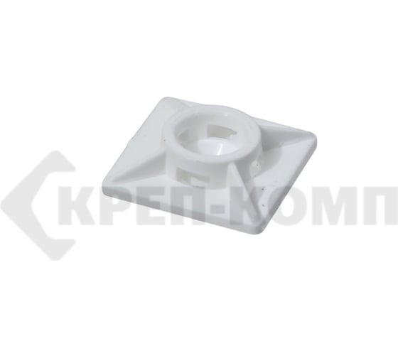 Изображение товара Площадка под шуруп КРЕП-КОМП белая, 19х19 мм, 1000 шт. пшб19