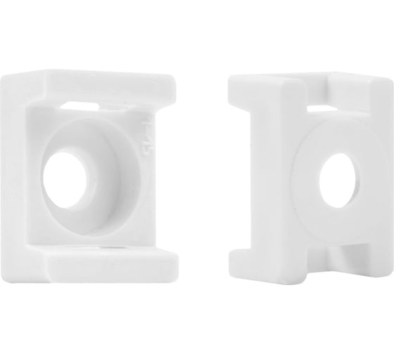 Изображение товара Площадка под шуруп КРЕП-КОМП белая, 27х27 мм, 500 шт. пшб27