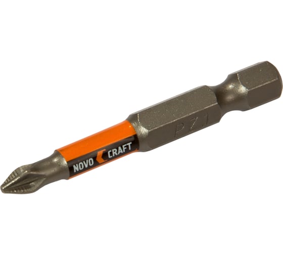 Изображение товара Биты 10 шт, PZ1, 50 мм, сталь s2 для шуруповерта NOVOCRAFT SAE000PZ1050