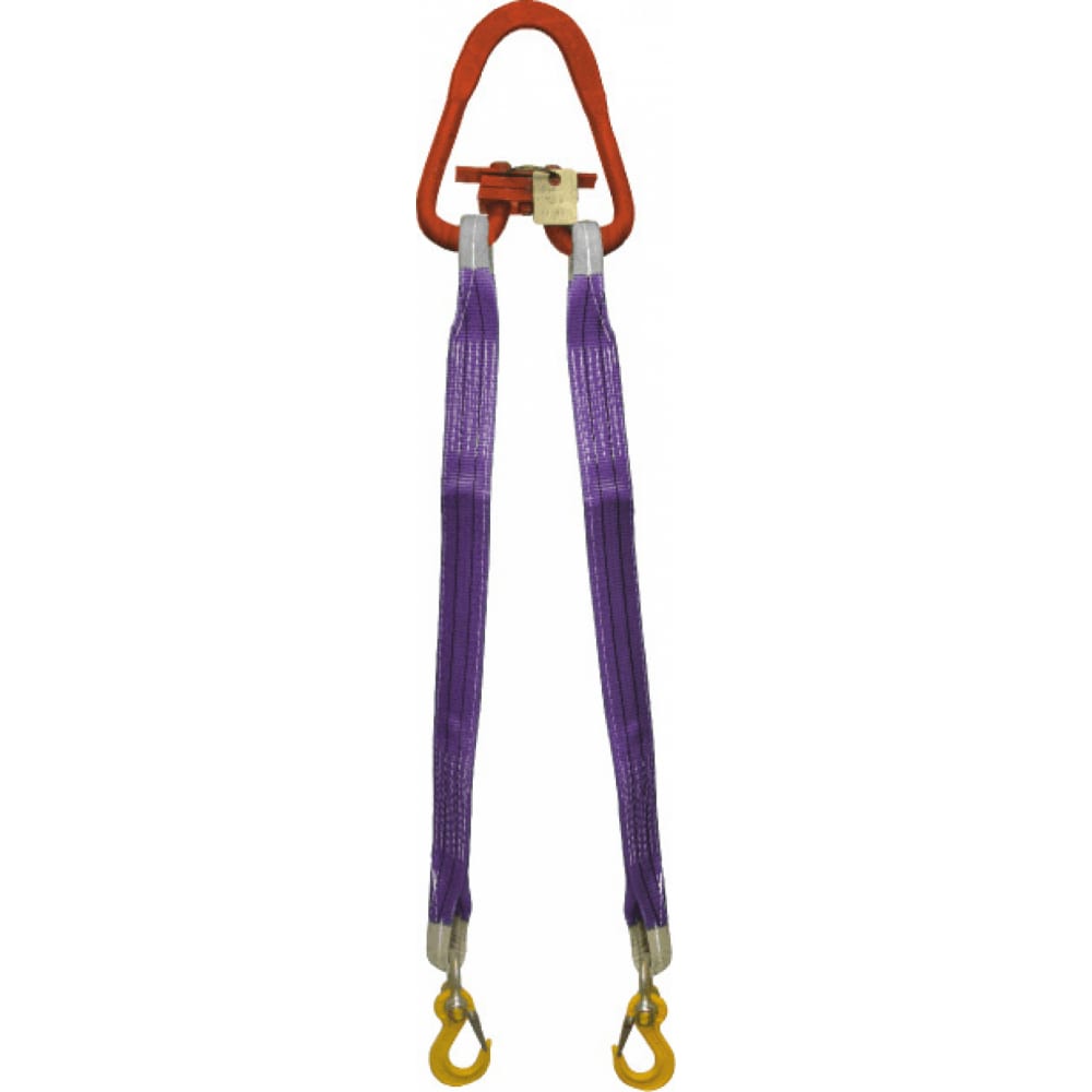 Двухветвевой текстильный строп КантаПлюс рюкзак текстильный лягушки с карманом 29х12х40 фиолетовый