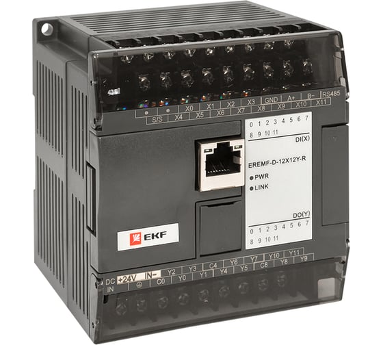 Изображение товара Модуль дискретного ввода/вывода EKF EREMF 12/12 PRO-Logic EREMF-D-12X12Y-R