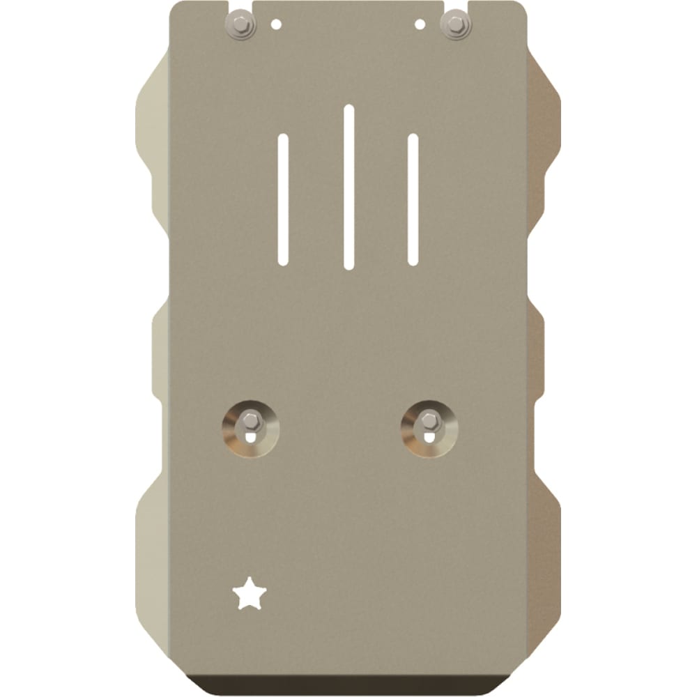 Защита КПП и РК для AUDI Q 7-для 0942/1069/1225 2006-2015 3, 6 FSI/ 4.2 FSI, гнутая, алюминий 5 мм, с крепежом sheriff
