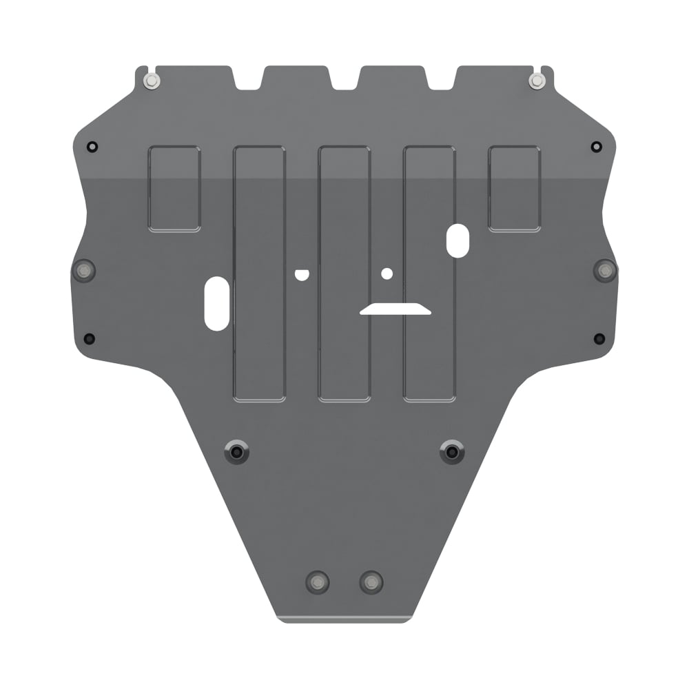 Защита картера и КПП для INFINITI QX 50 2018-2.0 VC-Turbo AT AWD, универсальная штамповка, AL 4 мм, с крепежом sheriff