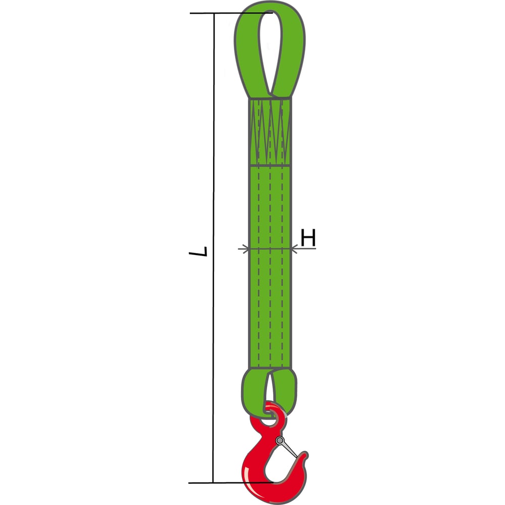 Текстильные одноветвевые стропы КантаПлюс термолента для стволов и ветвей n 04 lutrella