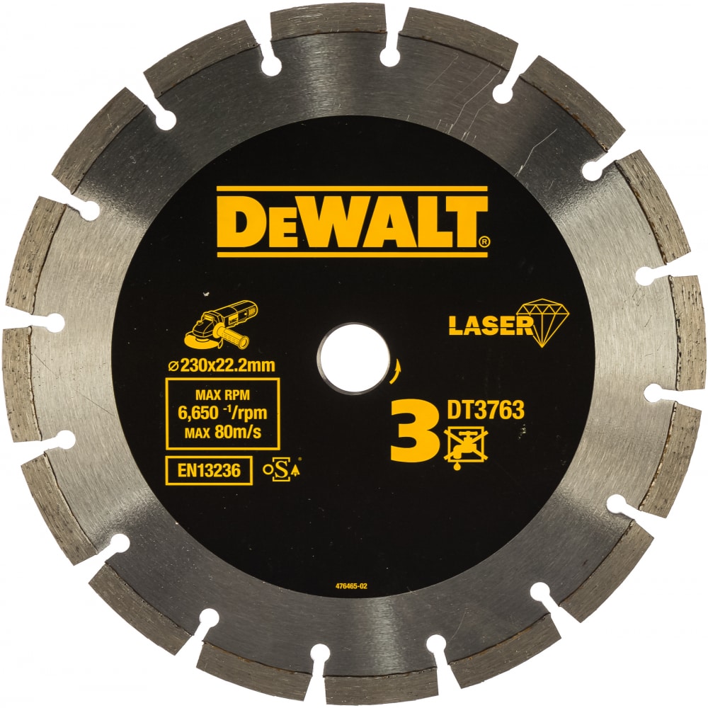 Купить Алмазный диск Dewalt, DT 3763, по граниту, мрамору